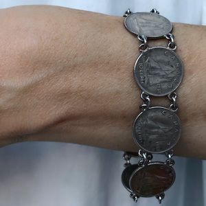 Lucky Amulet Canadian Vintage Dime Coin Bracelet